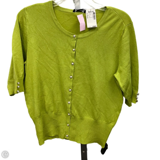 Sweater Cardigan By Cmc In Green, Size: L