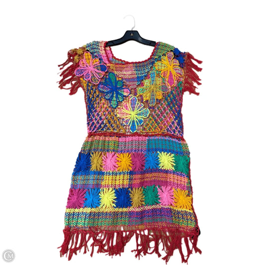 Swimwear Cover-up By Clothes Mentor In Multi-colored, Size: M