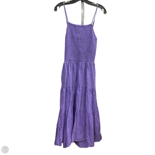 Dress Casual Midi By Universal Thread In Purple, Size: L