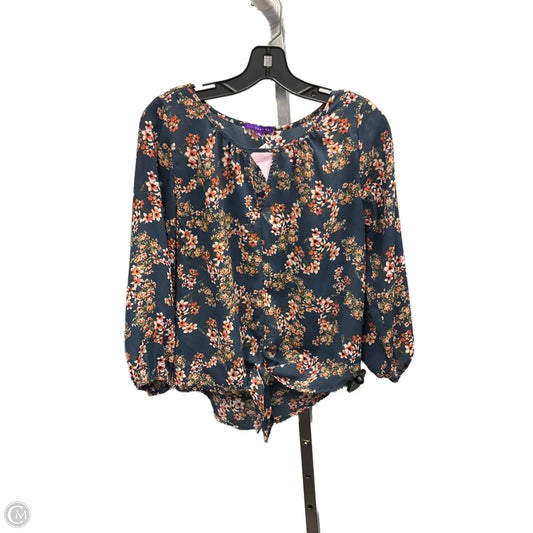 Top Long Sleeve By West Kei In Floral Print, Size: Xs