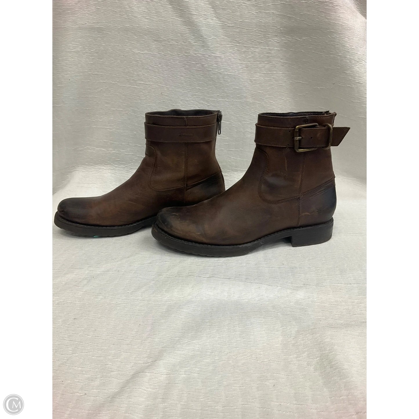 Boots Designer By Frye In Brown, Size: 9