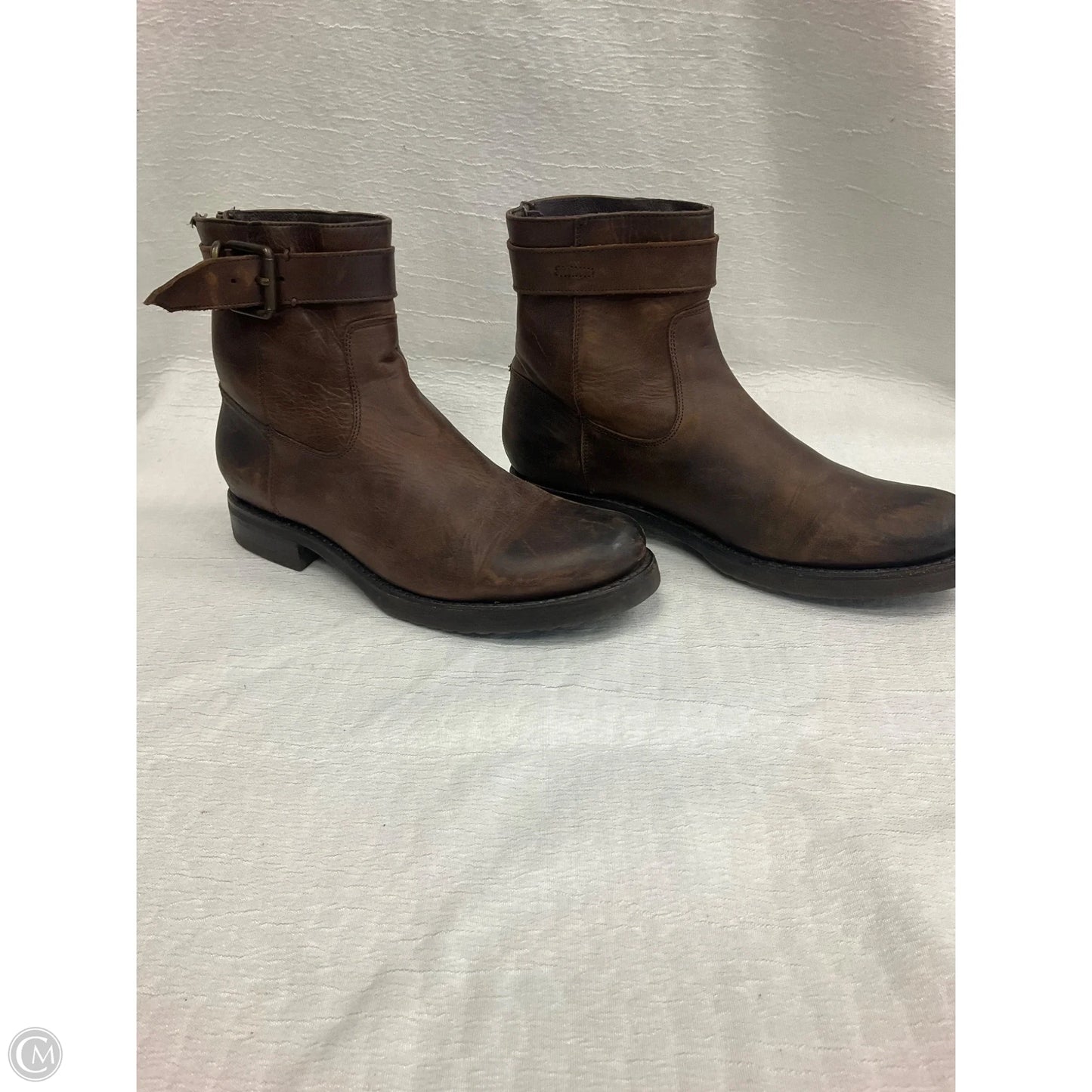 Boots Designer By Frye In Brown, Size: 9