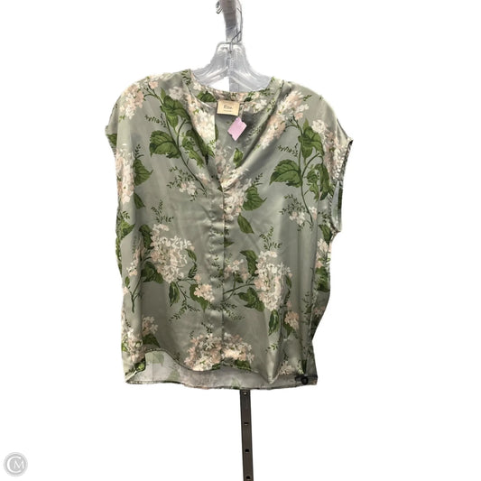 Top Sleeveless By Elie Tahari In Green, Size: M