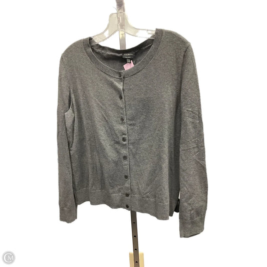 Sweater Cardigan By Talbots In Grey, Size: Xlp