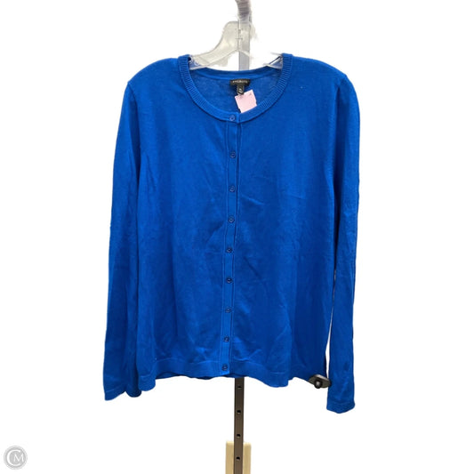 Sweater Cardigan By Talbots In Blue, Size: Xl