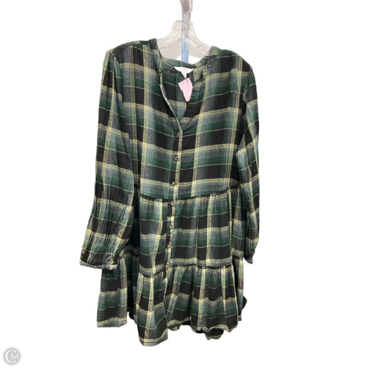 Dress Casual Short By Time And Tru In Plaid Pattern, Size: Xxl