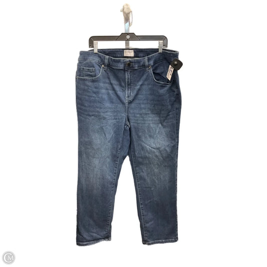 Jeans Straight By Lane Bryant In Blue Denim, Size: 20