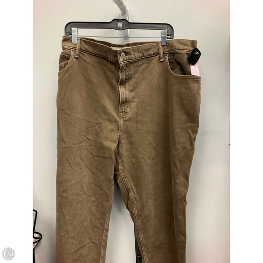 Jeans Straight By Abercrombie And Fitch In Brown, Size: 20