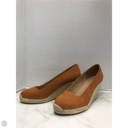 Shoes Heels Wedge By J. Crew In Orange, Size: 8