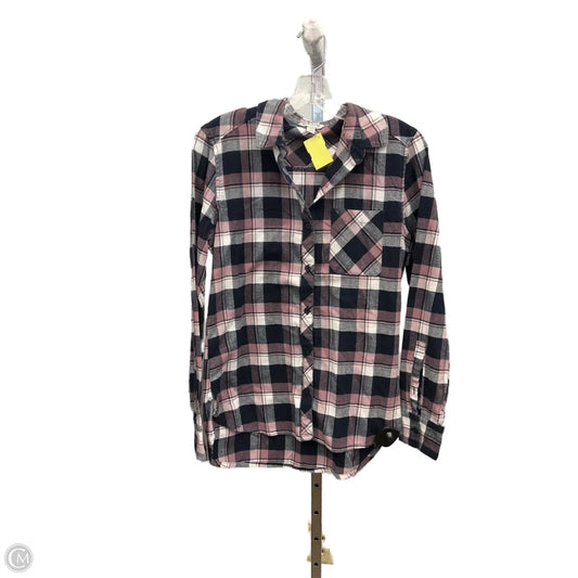 Top Long Sleeve By Orvis In Plaid Pattern, Size: S