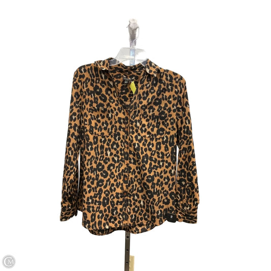 Top Long Sleeve By Talbots In Animal Print, Size: M