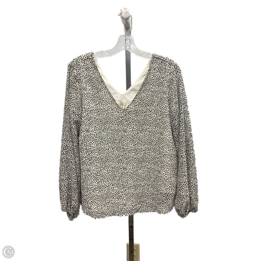 Top Long Sleeve By A New Day In Animal Print, Size: S