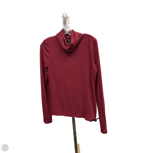 Top Long Sleeve Basic By Banana Republic In Maroon, Size: S