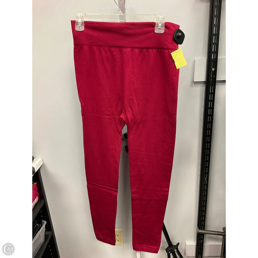 Pants Leggings By New Mix In Red, Size: Osfm