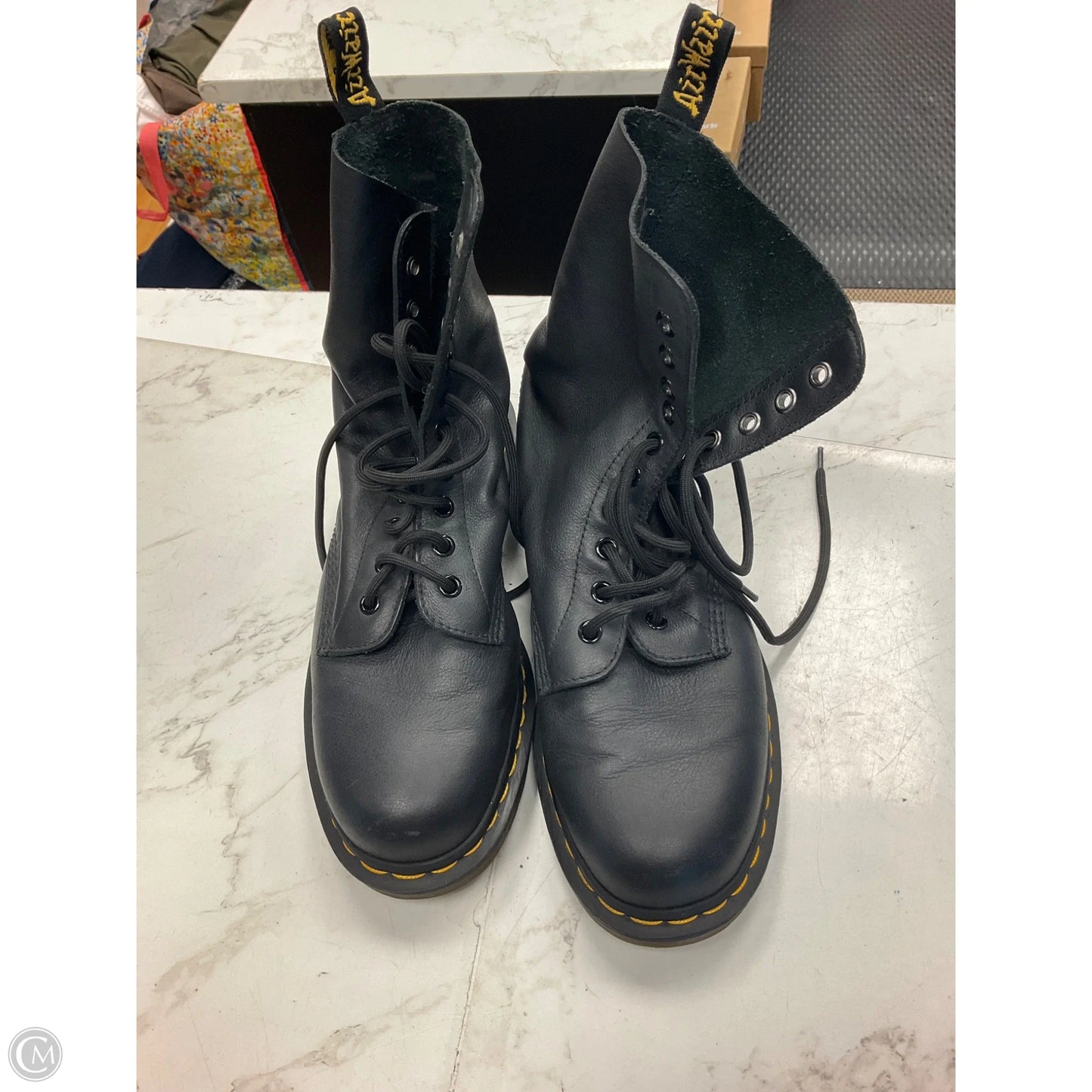 Boots Combat By Dr Martens In Black, Size: 9