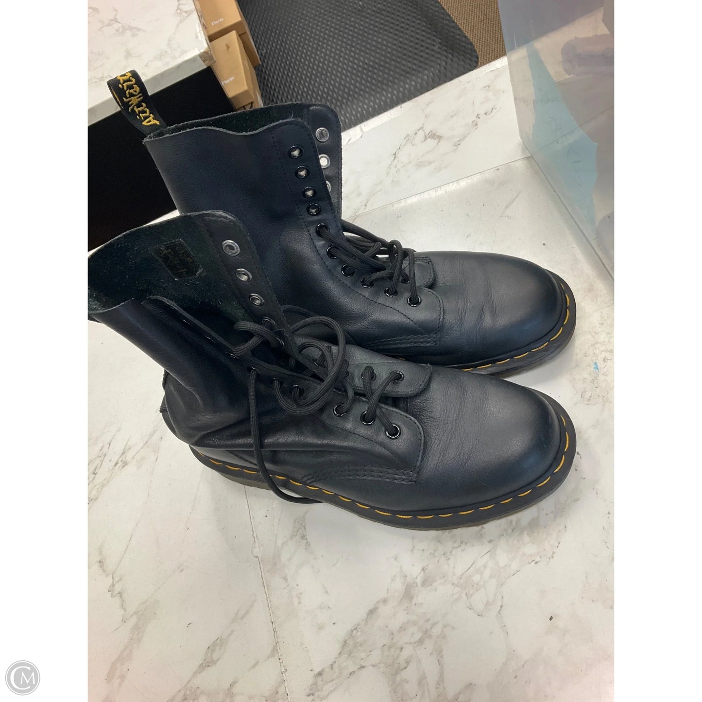 Boots Combat By Dr Martens In Black, Size: 9