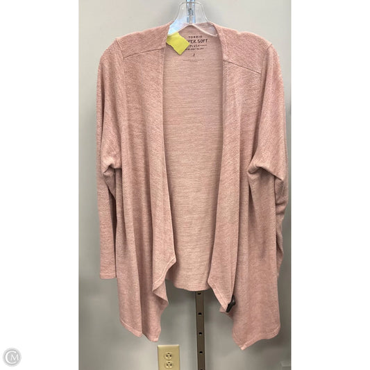 Cardigan By Torrid In Pink, Size: 2x