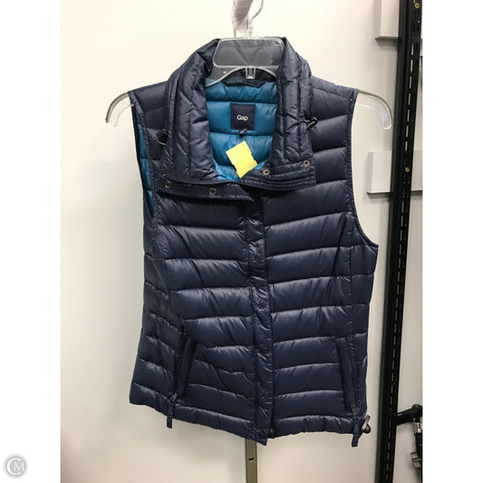 Vest Puffer & Quilted By Gap In Navy, Size: Xs