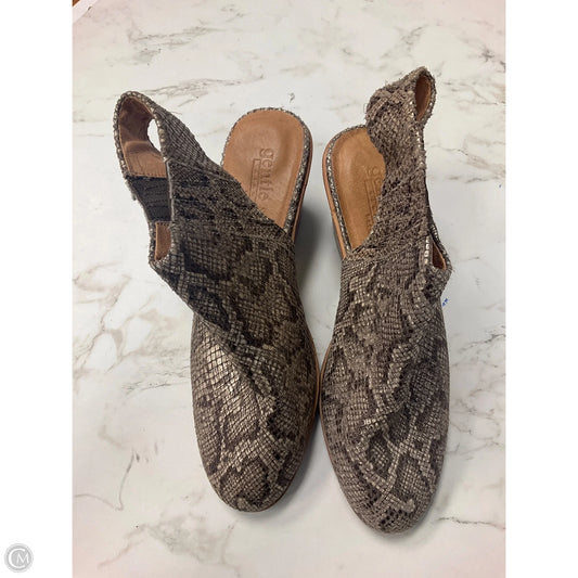 Shoes Heels Block By Gentle Souls In Snakeskin Print, Size: 8