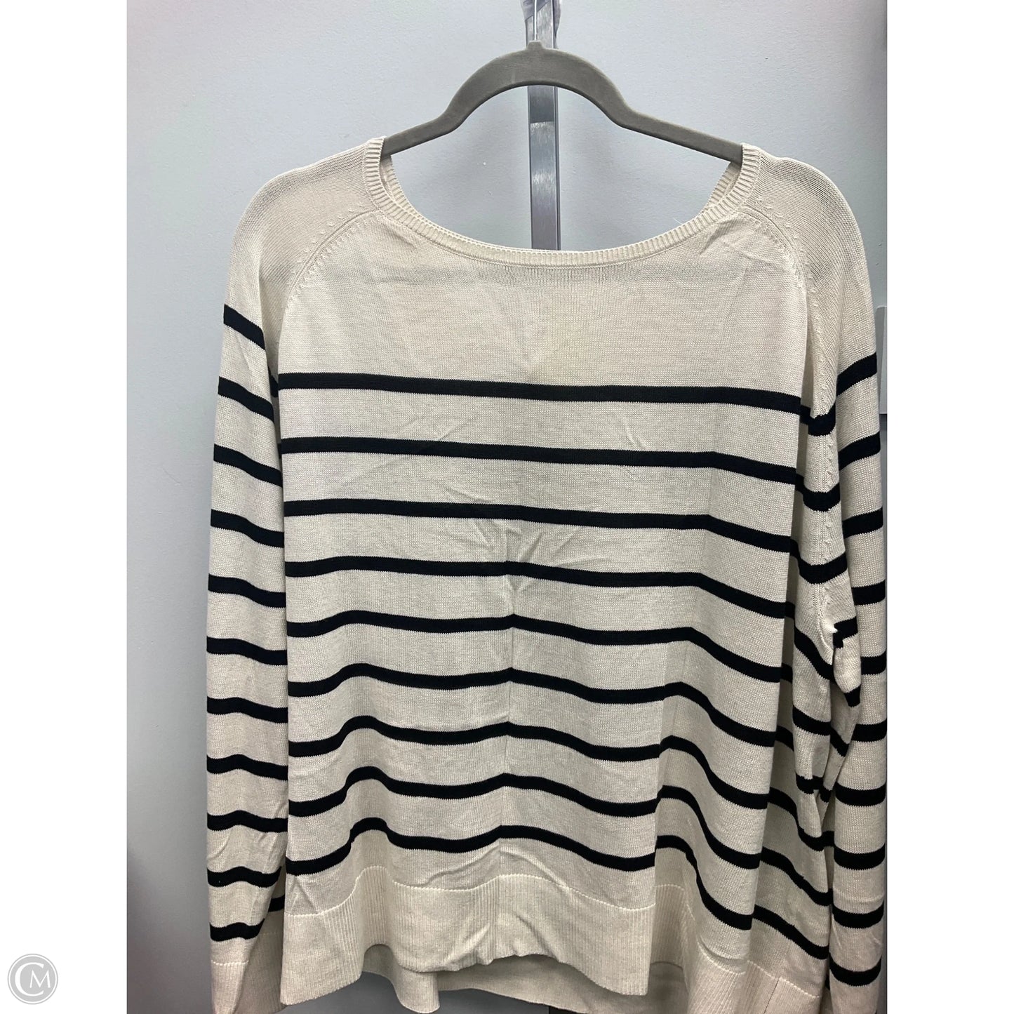 Sweater By H&m In Black & Cream, Size: Xxl