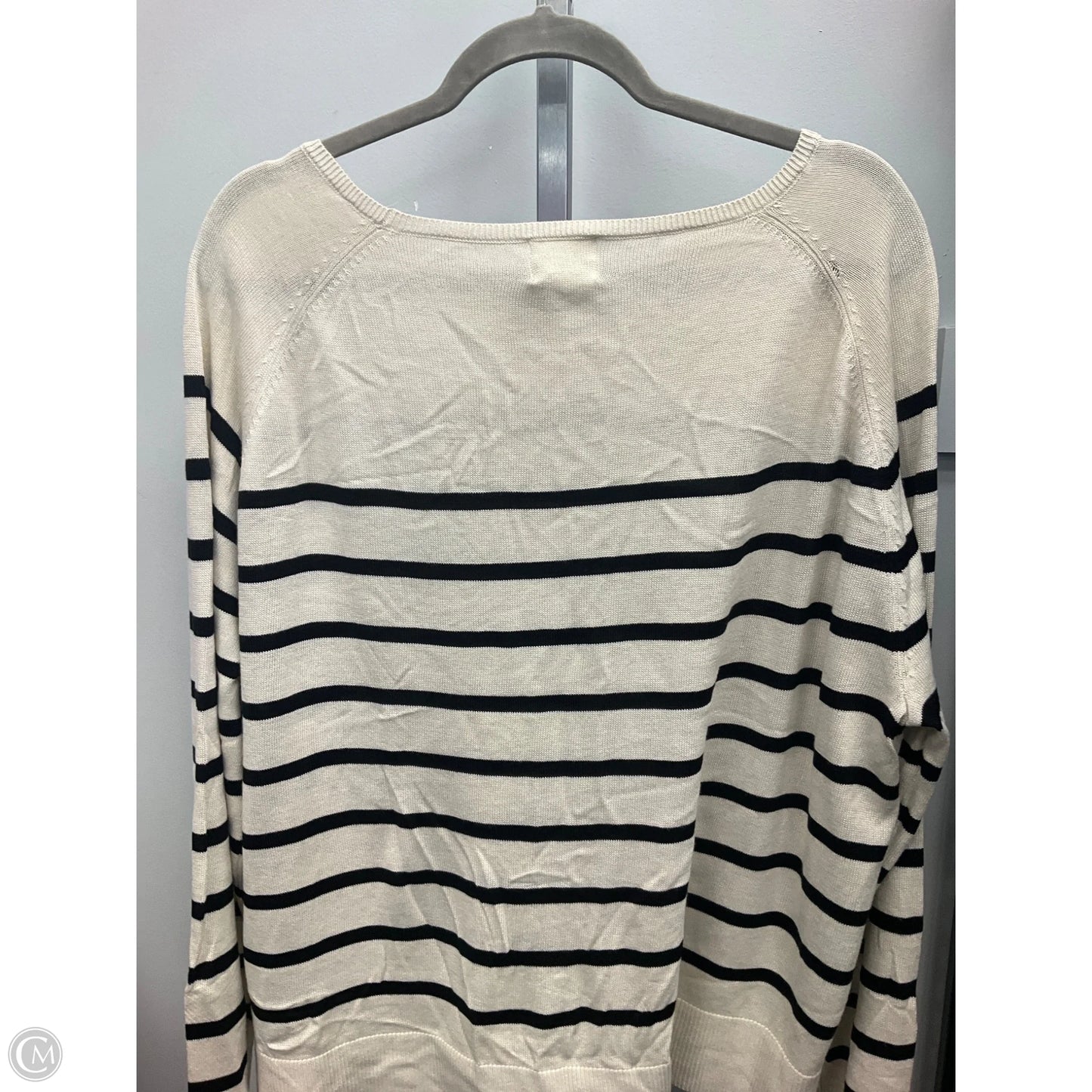 Sweater By H&m In Black & Cream, Size: Xxl