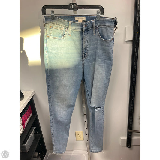 Jeans Skinny By Madewell In Blue Denim, Size: 12l