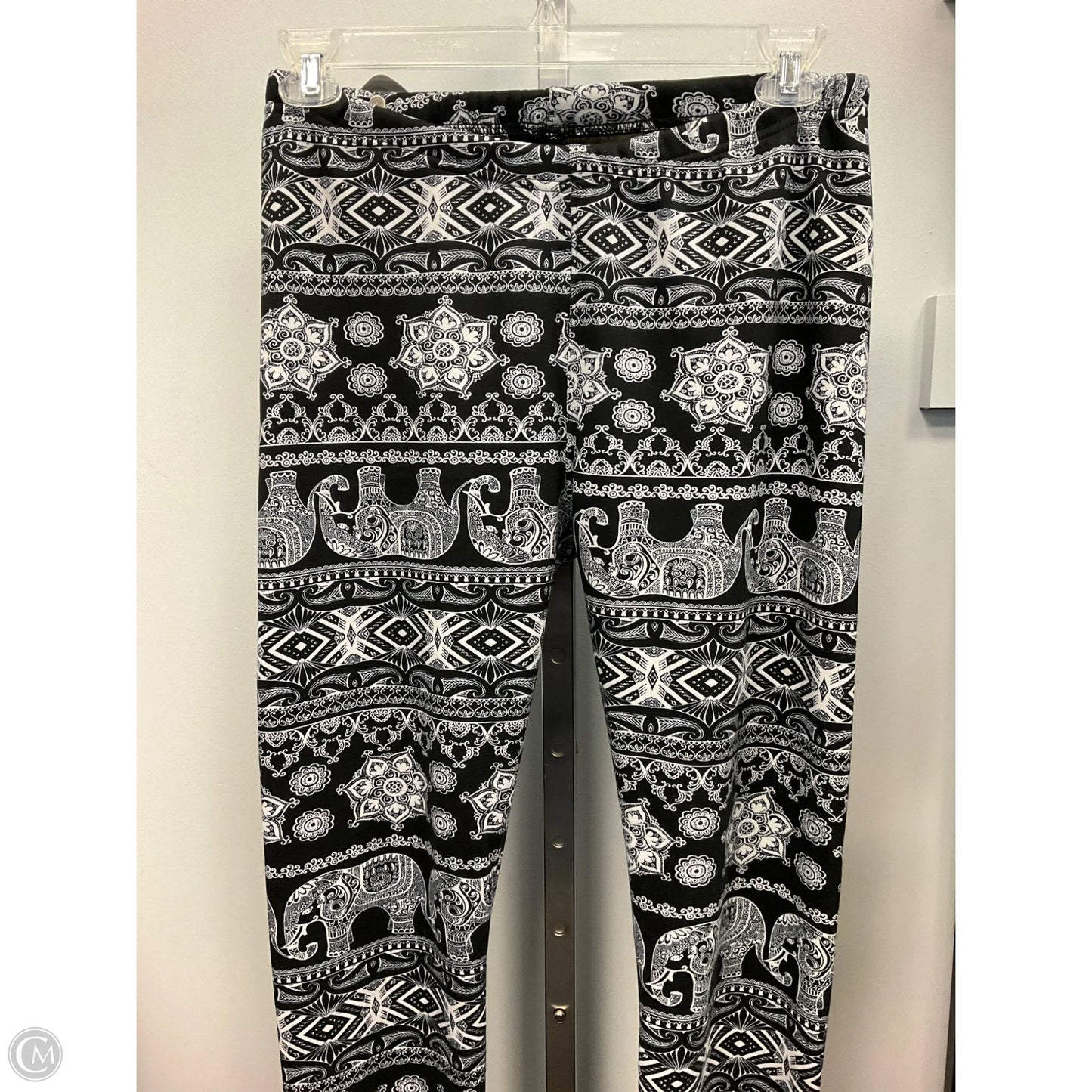 Pants Lounge By Cozy In Black & White, Size: S