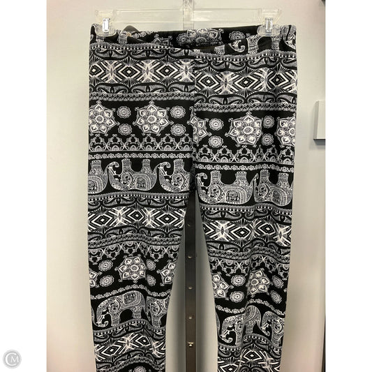 Pants Lounge By Cozy In Black & White, Size: S