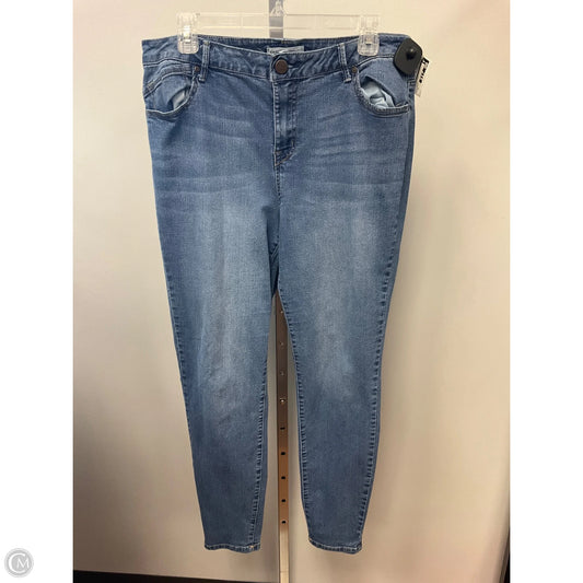 Jeans Straight By Cmc In Blue Denim, Size: 16