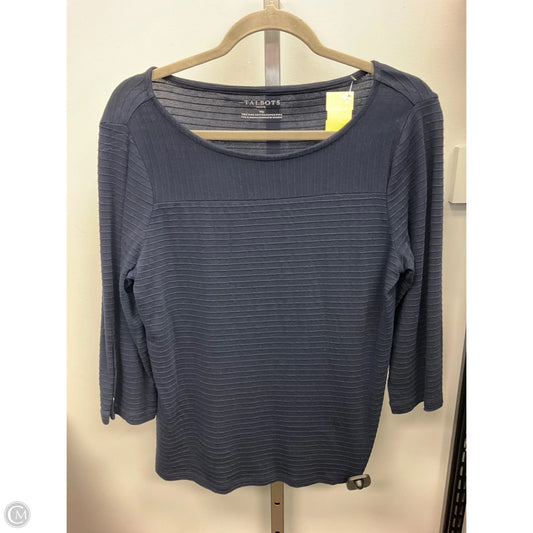 Top Long Sleeve By Talbots In Navy, Size: Mp