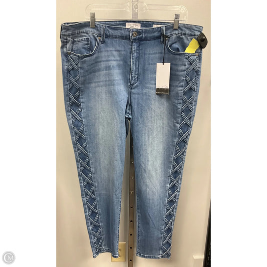 Jeans Skinny By Sofia By Sofia Vergara In Blue Denim, Size: 20