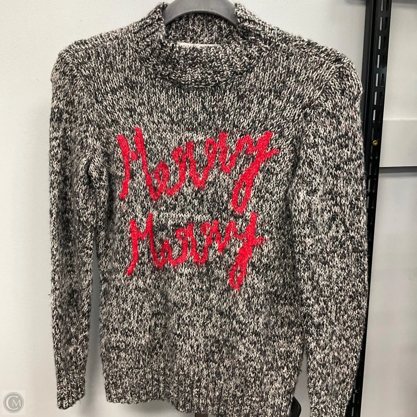 Sweater By Loft In Grey & White, Size: Xsp