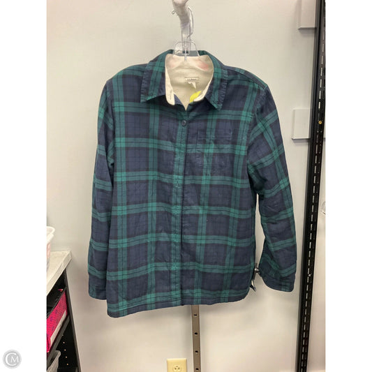Jacket Shirt By L.l. Bean In Plaid Pattern, Size: Xs