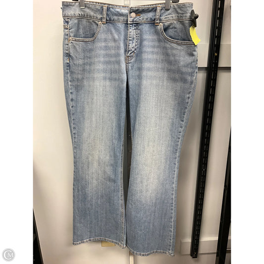 Jeans Wide Leg By London Jean In Blue Denim, Size: 14