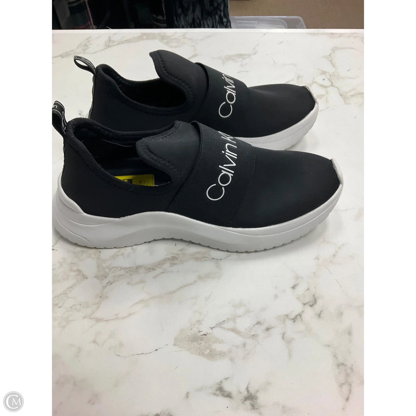 Shoes Athletic By Calvin Klein In Black, Size: 7.5