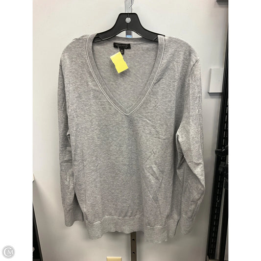 Top Long Sleeve Basic By Banana Republic In Grey, Size: Xl