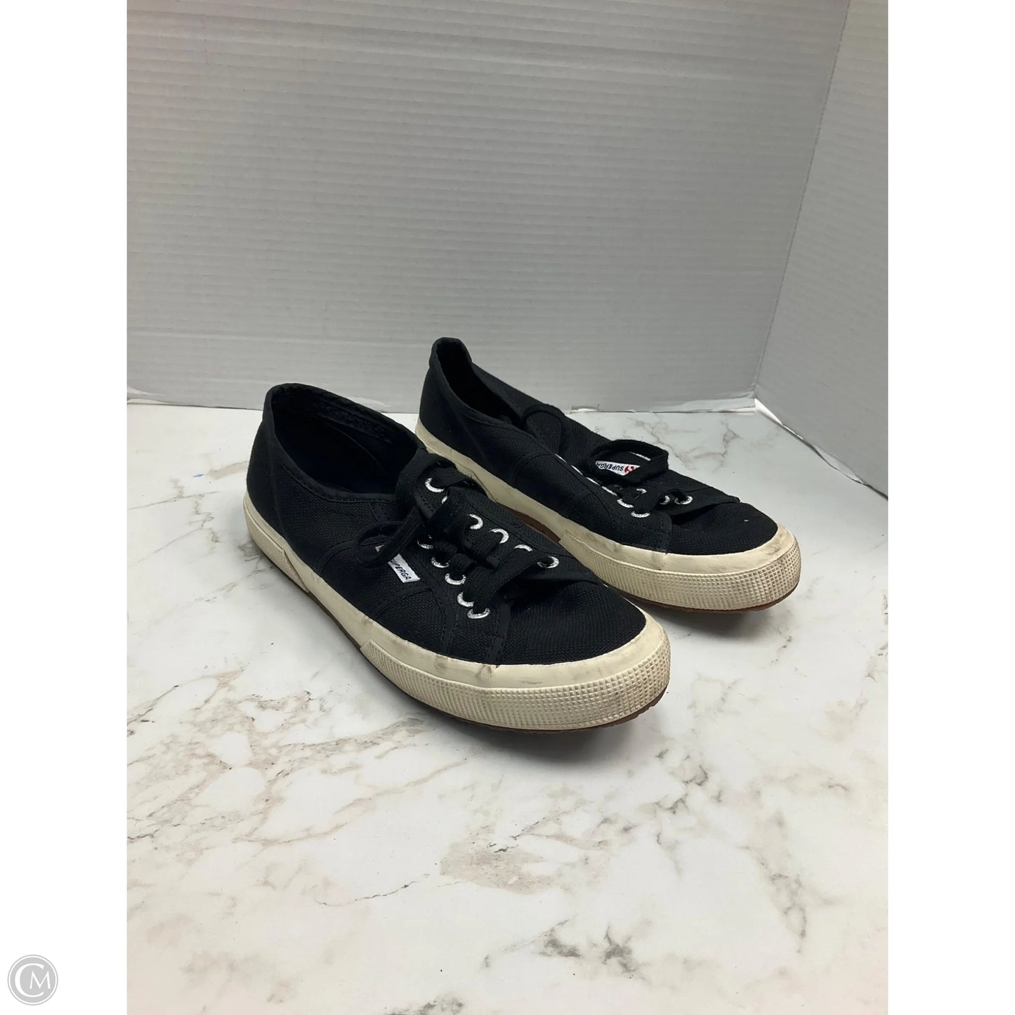 Shoes Sneakers By Superga In Black, Size: 9.5
