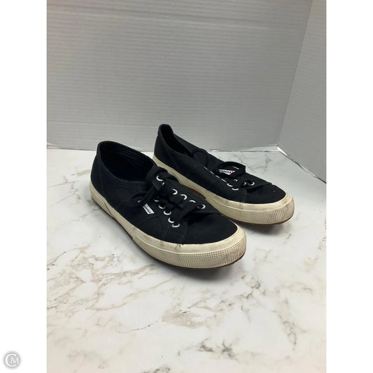 Shoes Sneakers By Superga In Black, Size: 9.5