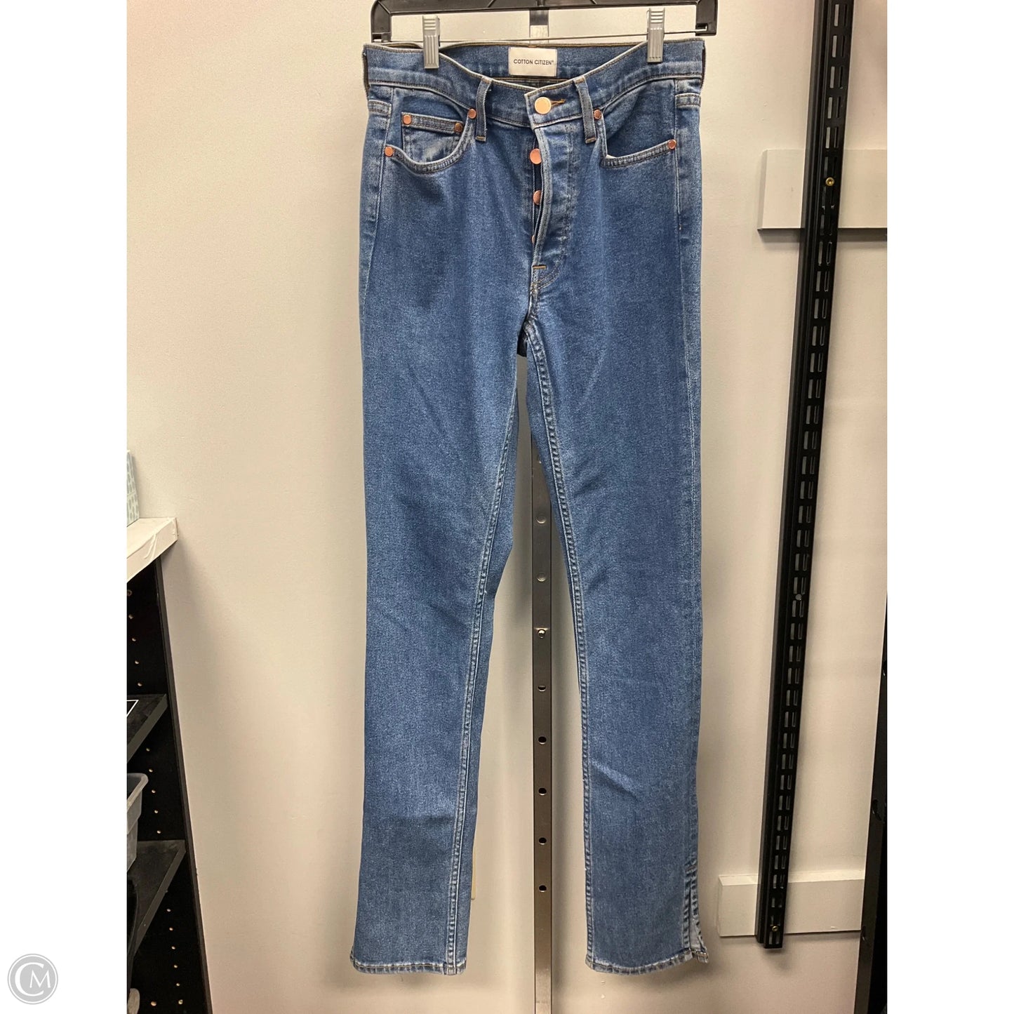 Jeans Straight By Cotton Citizen In Blue Denim, Size: 4