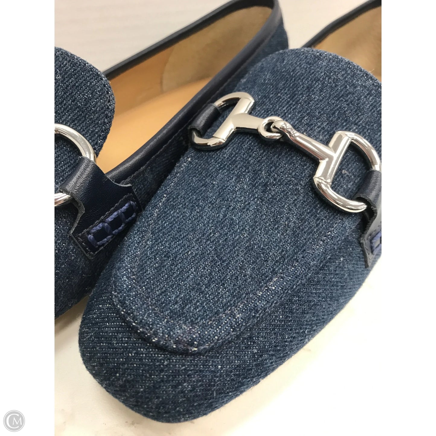 Shoes Flats By Talbots In Blue Denim, Size: 7.5