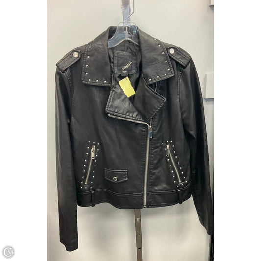 Jacket Moto By Cmc In Black, Size: L