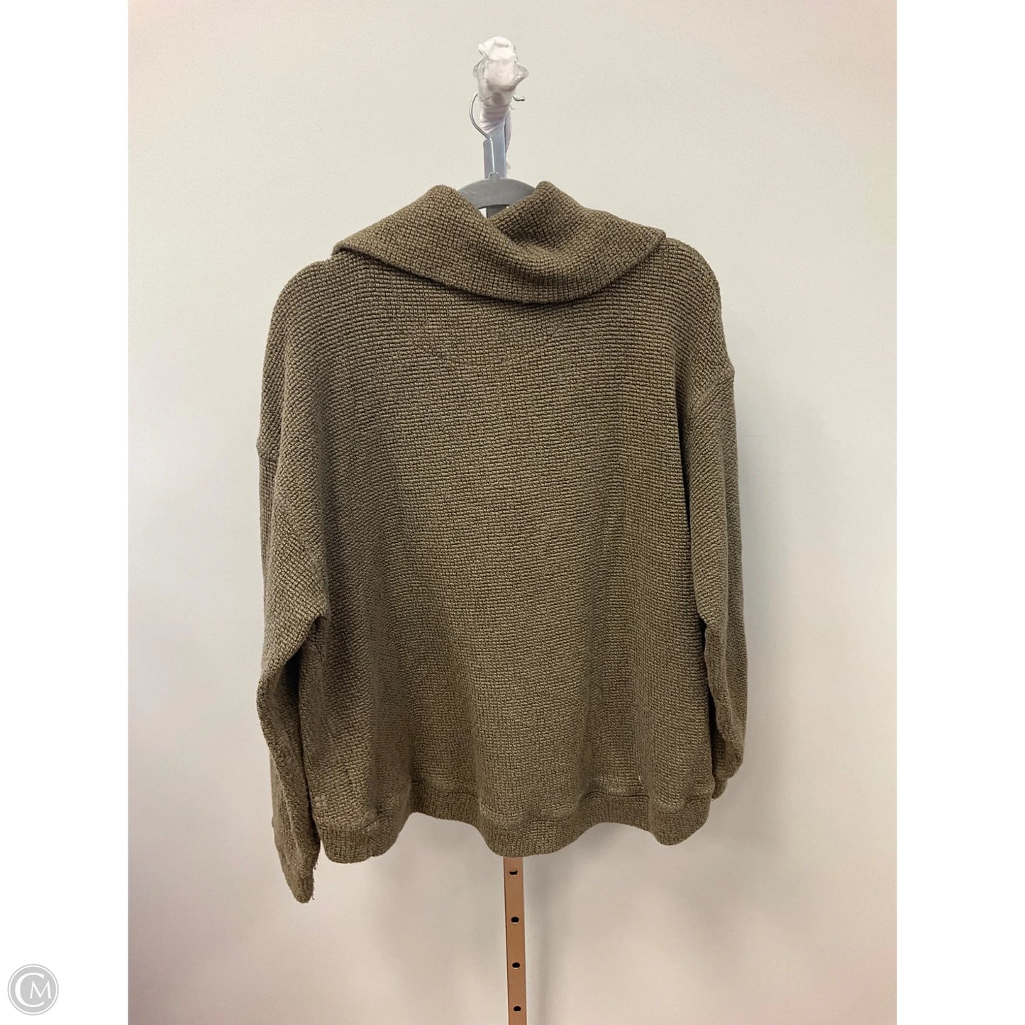 Athletic Top Long Sleeve Collar By Sweaty Betty In Green, Size: M