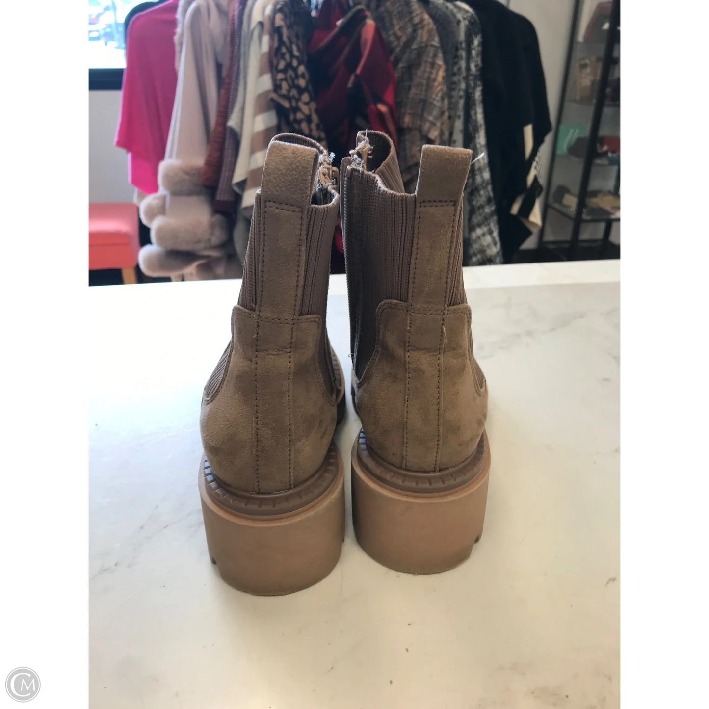 Boots Ankle Heels By Universal Thread In Brown, Size: 7.5