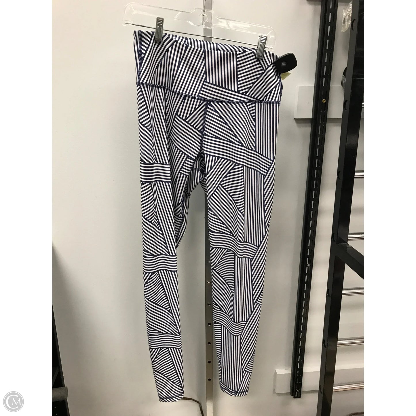 Athletic Leggings By Old Navy In Blue & White, Size: L