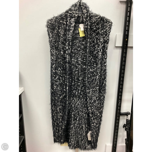 Vest Sweater By Chicos In Black, Size: M