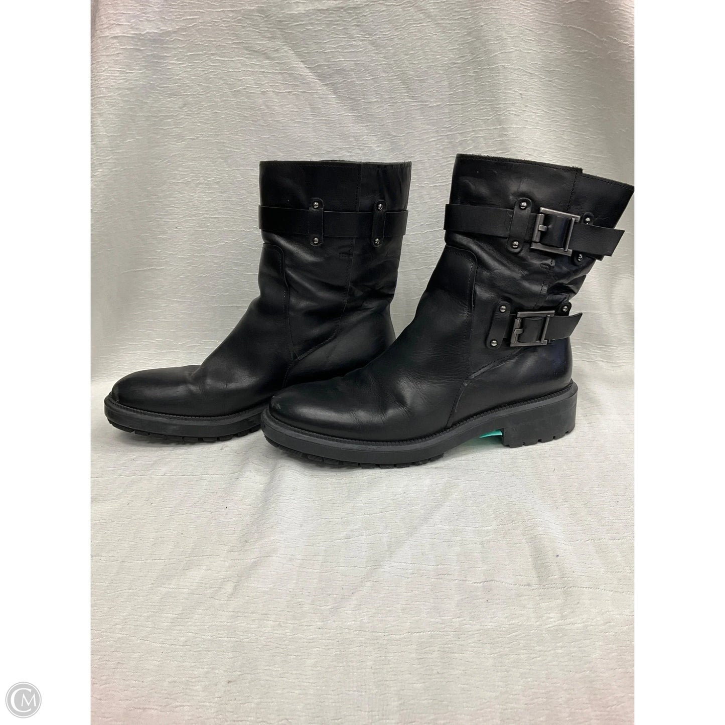 Boots Ankle Heels By Aquatalia In Black, Size: 8.5