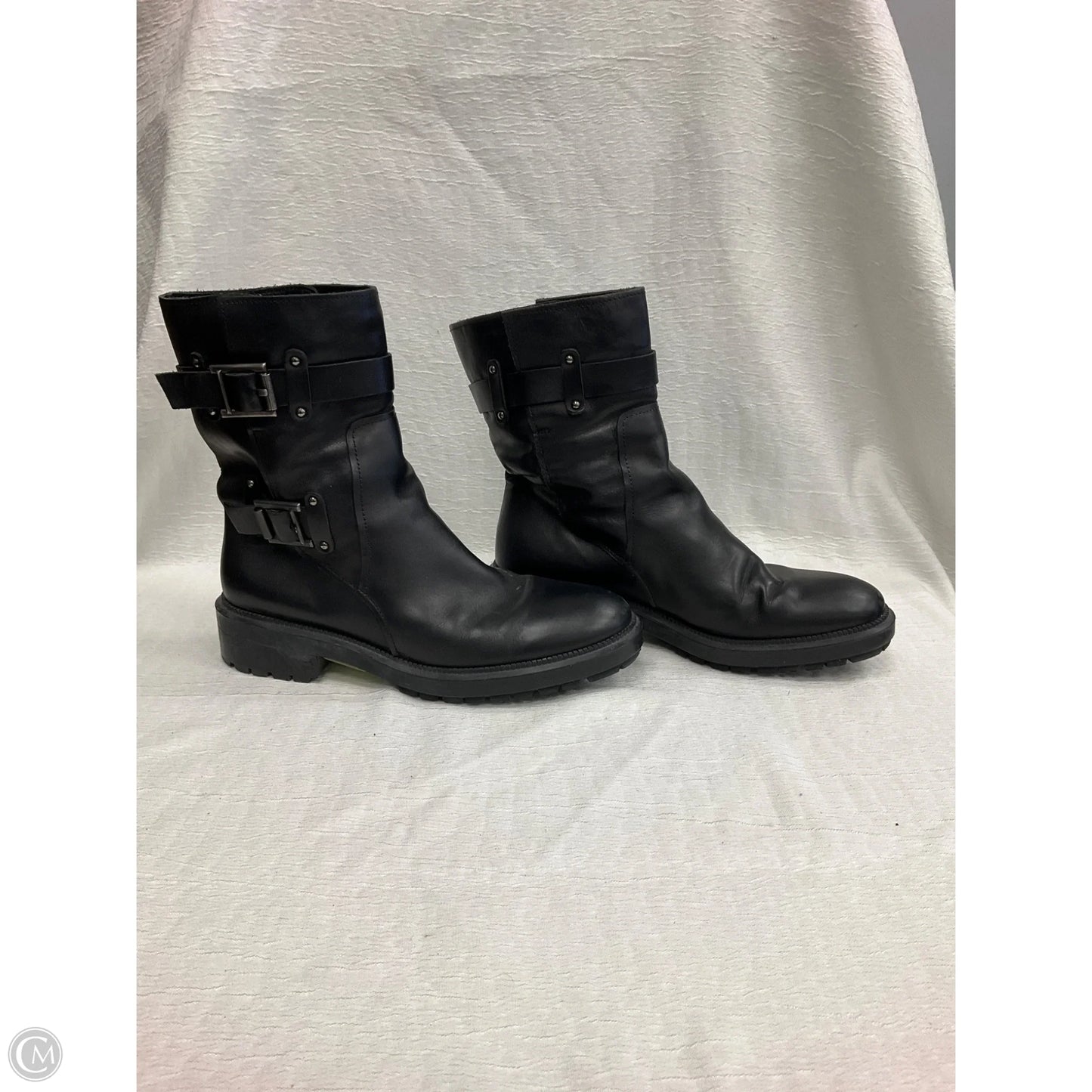 Boots Ankle Heels By Aquatalia In Black, Size: 8.5