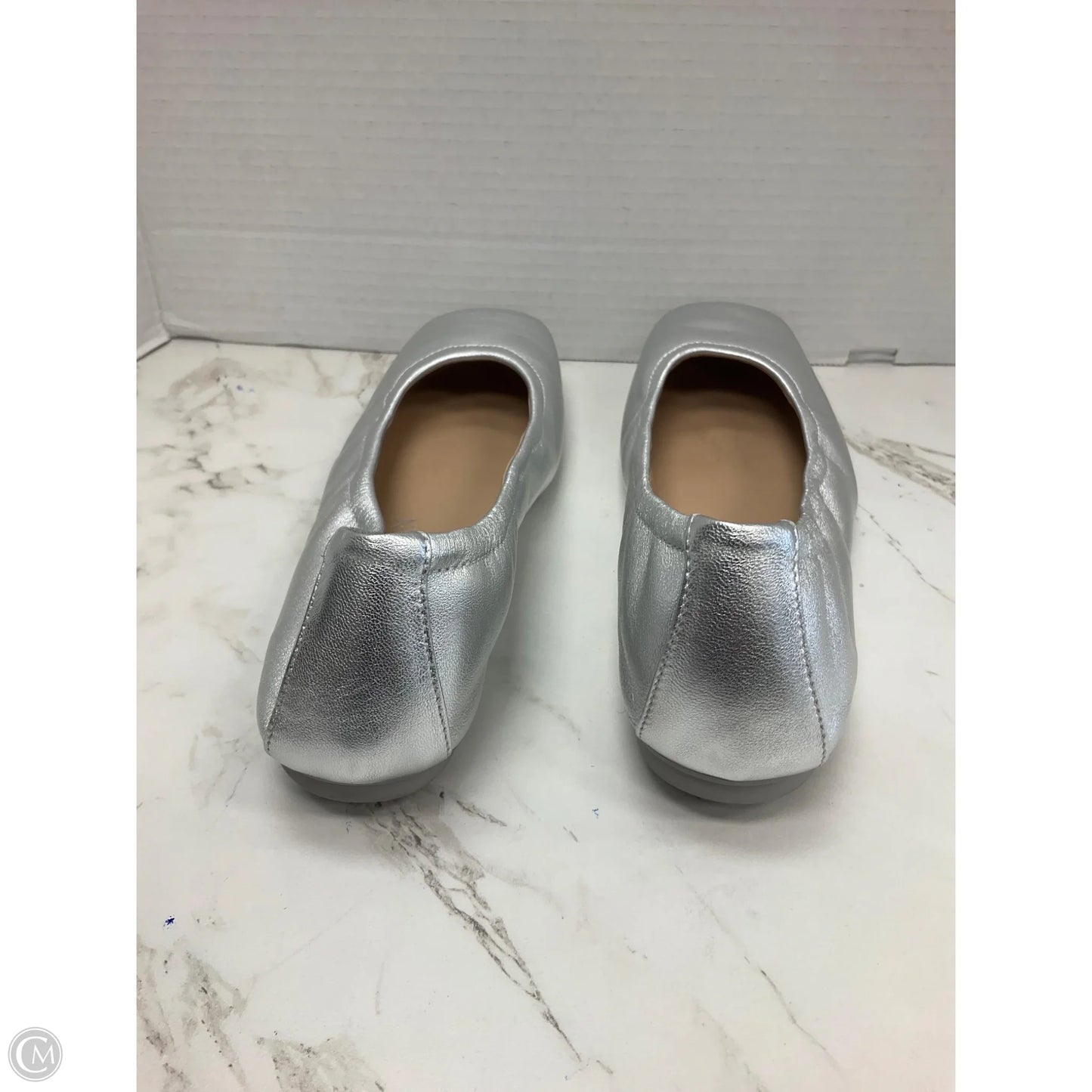 Shoes Designer By Stuart Weitzman In Silver, Size: 8