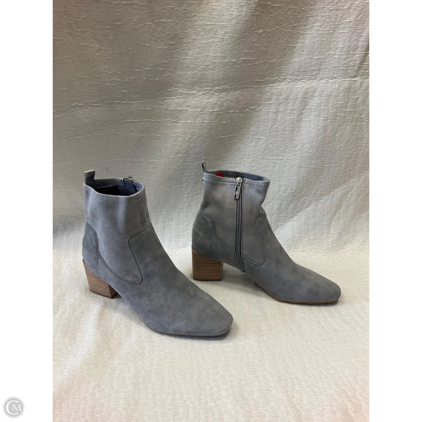 Boots Ankle Heels By Donald Pliner In Grey, Size: 6.5