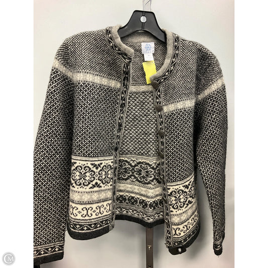 Sweater Cardigan By Cmc In Black & Grey, Size: M